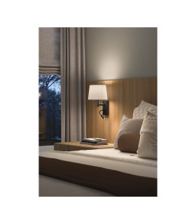 Metrica Shade Adjustable Reader Reading Wall Light Black E27 17.3W 2700K On-Off-2
