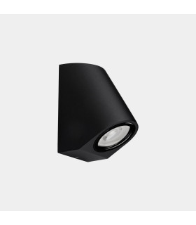 Eko Inclined Outdoor Wall Down Lamp Black GU10 8W IP66