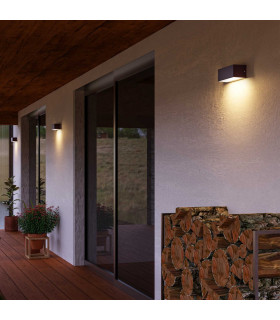 Ara Outdoor Wall Down Lamp Brown LED 9.3W 3000K IP65 On-Off-2
