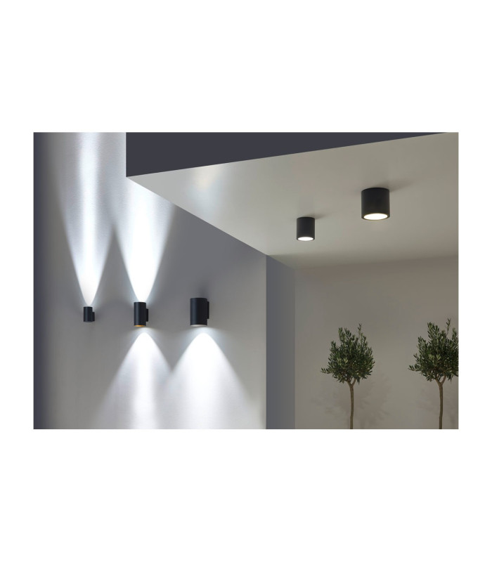 Cosmos 9cm Outdoor Up Down Wall Lamp Urban Grey LED 12.7W 2700K IP66 On-Off-2