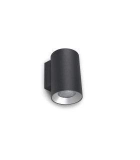 Cosmos 11cm Outdoor Up Down Wall Lamp Urban Grey LED 24.5W 2700K IP66 On-Off-1
