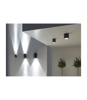 Cosmos 14cm Outdoor Up Down Wall Lamp Urban Grey LED 36W 3000K IP66 On-Off-2