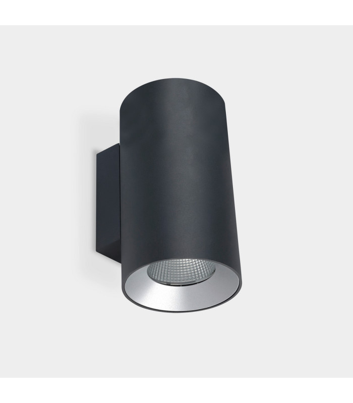 Cosmos 14cm Outdoor Up Down Wall Lamp Urban Grey LED 35W 4000K IP66 On-Off-1