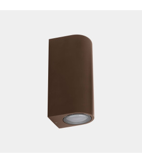 Eko Outdoor Up Down Wall Lamp Brown GU10 16W IP66