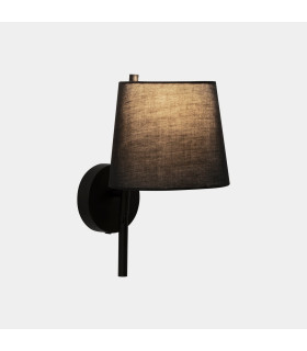 Clip Wall Lamp with Shade Black E27 17.4W 2700K On-Off-1