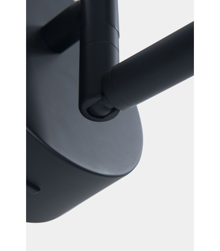 Clip Wall Lamp with Shade Black E27 17.4W 2700K On-Off-3