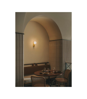 Perlina Globe Wall Lights Matte Gold LED 8.8W CCT 2700-3000-4000K IP44 Dali Dimmming-2
