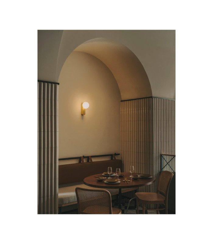 Perlina Globe Wall Lights Matte Gold LED 8.8W CCT 2700-3000-4000K IP44 Dali Dimmming-2