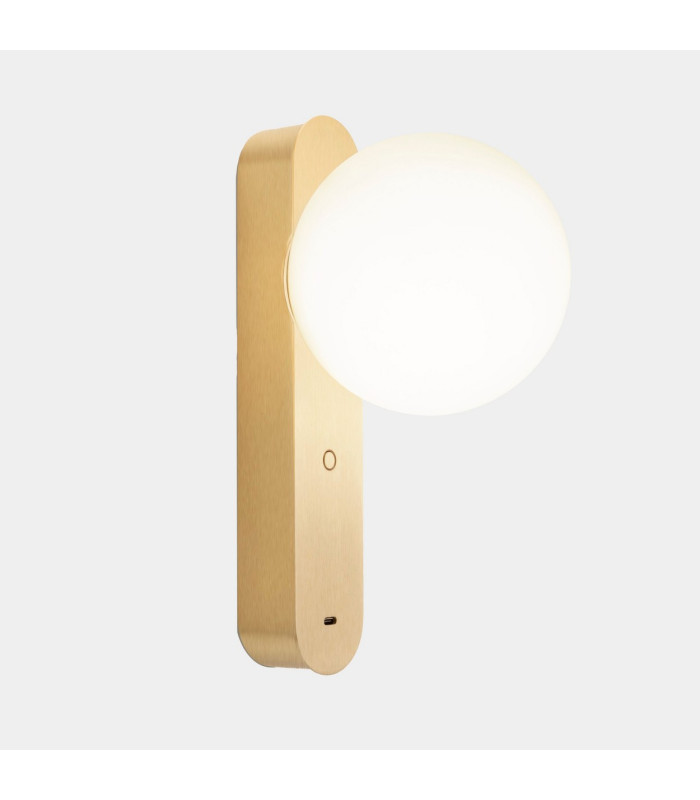 Perlina Globe Wall Lights Matte Gold LED 8.8W CCT 2700-3000-4000K Touch Dimming
