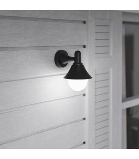 Alan Conic Outdoor Wall Lantern Black E27 15W IP44-2