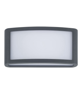 Zenitha Diffuser Outdoor Flush Wall Lamp Black LED 12W 3000K IP54 On-Off-1