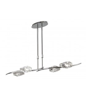 Telescopic 4 Light G9 Bar, Polished Chrome - 1