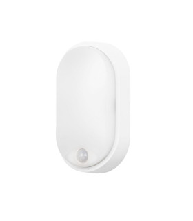 Moo Oval Sensor Outdoor Flush Wall Lamp White LED 18W CCT 2700-3200-4000K IP65 On-Off-1