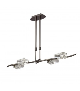 Telescopic 4 Light G9 Bar, Black Chrome - 1