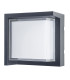 Creu Square Outdoor Modern Wall Lamp Black LED 15.2W CCT 2700-3200-4000K IP65 On-Off-1