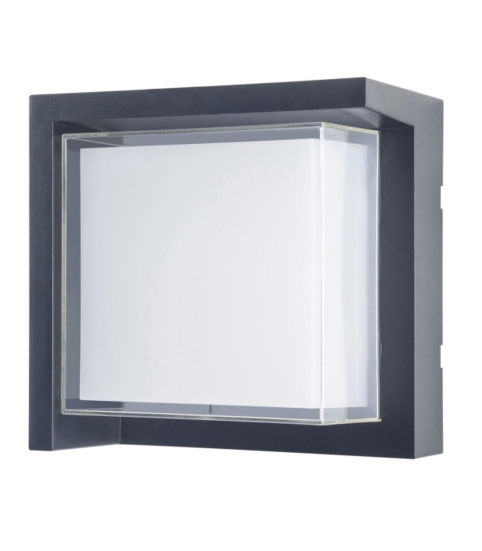 Creu Square Outdoor Modern Wall Lamp Black LED 15.2W CCT 2700-3200-4000K IP65 On-Off-1