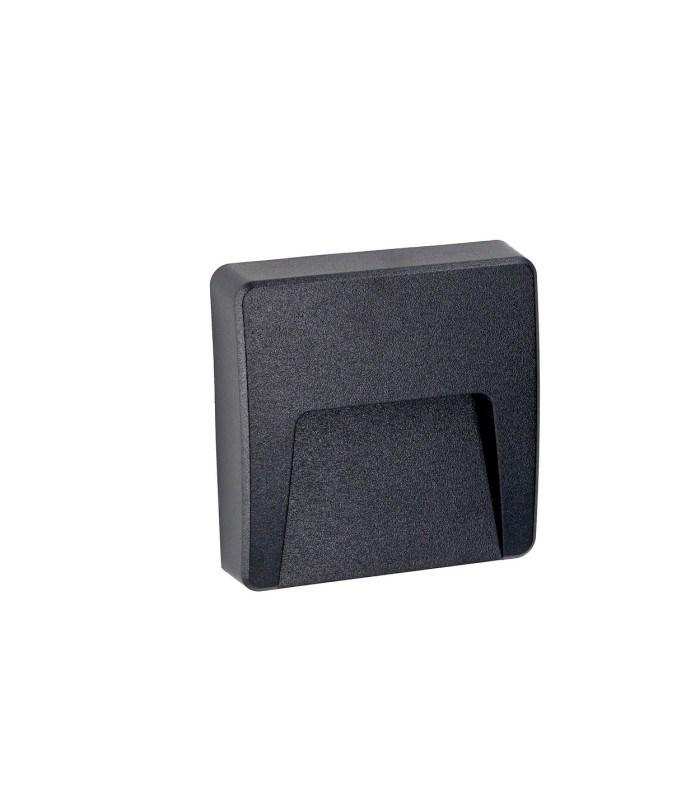 Kairo Outdoor Flush Wall Lamp Black LED 2.9W CCT 2700-3200-4000K IP65 On-Off-1