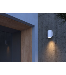 Orion Outdoor Wall Down Lamp White GU10 8W IP54-2