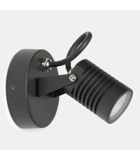 Vista Outdoor Display Light Black Faceted LED 4.9W 3000K IP65 On-Off-1