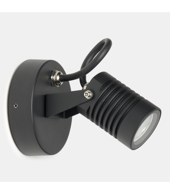 Vista Outdoor Display Light Black Faceted LED 4.9W 3000K IP65 On-Off-1