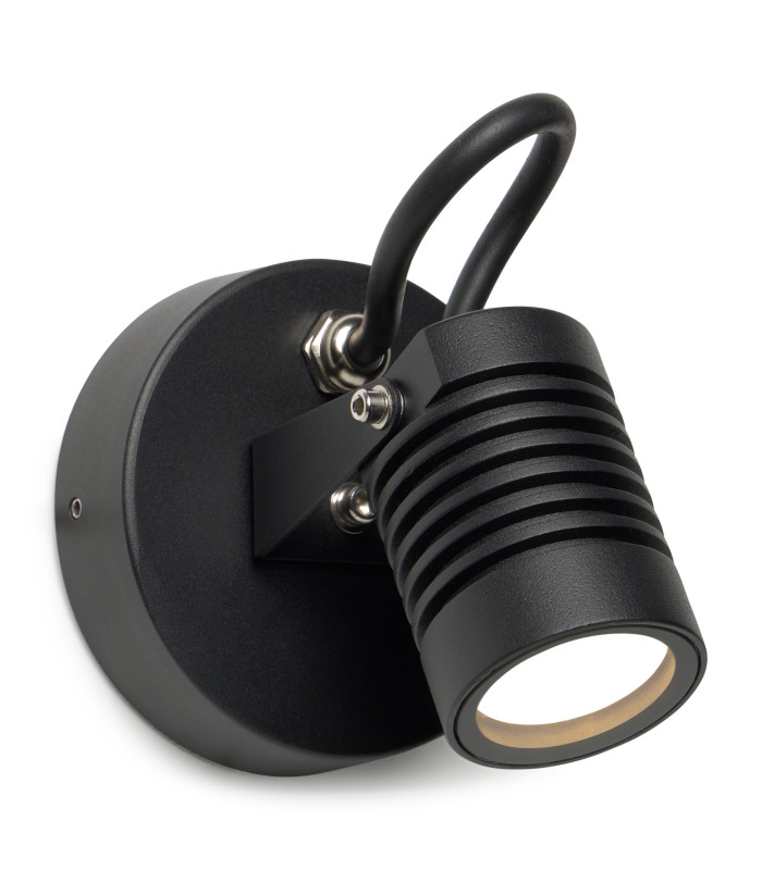 Vista Outdoor Display Light Black Faceted LED 4.9W 3000K IP65 On-Off-4