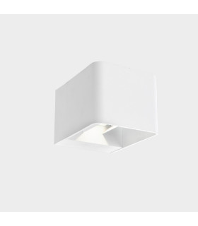 Wilson Square Outdoor Up Down Wall Lamp White Matt LED 10.2W 2700K IP65 On-Off