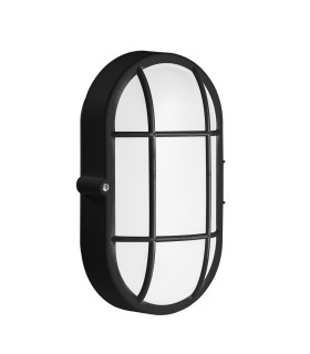 Fond Oval Outdoor Bulkheads Wall Lamp Black E27 15W IP44-1