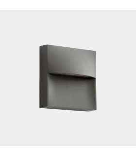 Sam Outdoor Flush Wall Lamp 14cm Urban Grey LED 3.5W CCT 2700-3200-4000K IP66 On-Off-1