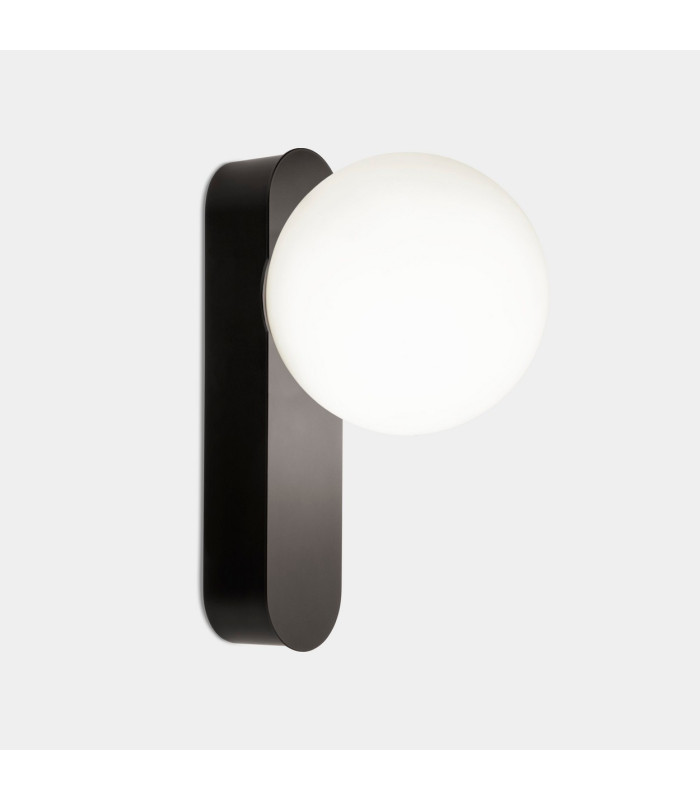 Perlina Globe Wall Lights Black LED 8.8W CCT 2700-3000-4000K IP44 On-Off-1