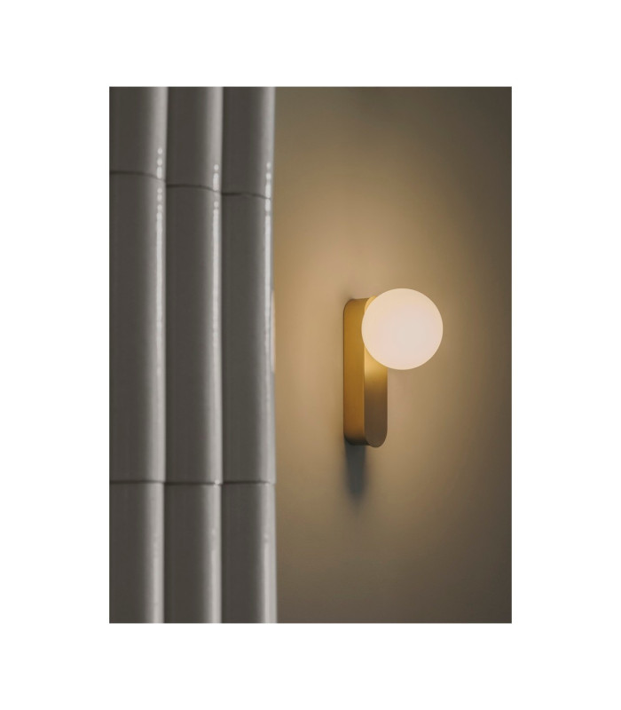 Perlina Globe Wall Lights Matte Gold LED 8.8W CCT 2700-3000-4000K IP44 On-Off-2