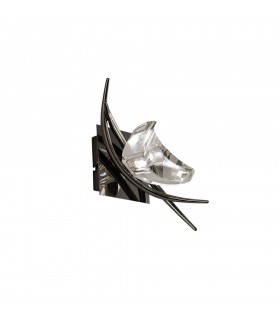 Wall Lamp Switched 1 Light G9, Black Chrome - 1