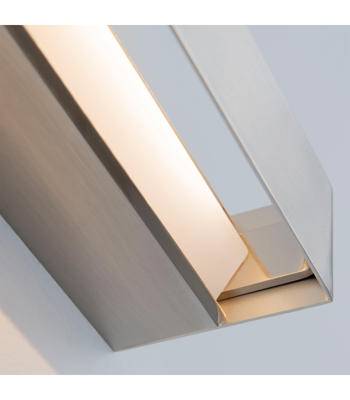 Lia Outdoor Wall Down Lamp 25cm Satin Nickel LED 8.1W CCT 2700-3000-4000K On-Off-2