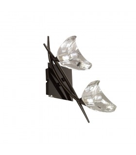 Wall Lamp Switched 2 Light G9, Black Chrome - 1