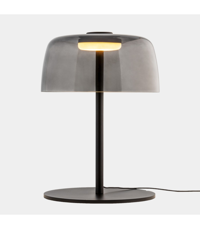 Levels Single Dome 32cm Integrated LED Table Lamp Black Fumé 14.7W CCT 2700-3000-4000K 3 Steps Dimming-1
