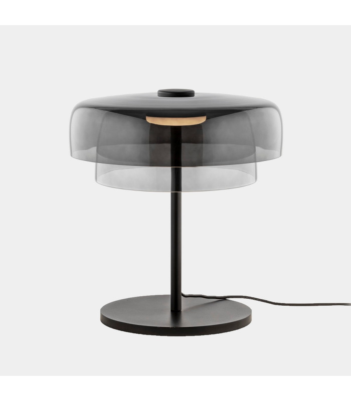 Levels Twin Dome Integrated LED Table Lamp Black Fumé 14.7W CCT 2700-3000-4000K 3 Steps Dimming