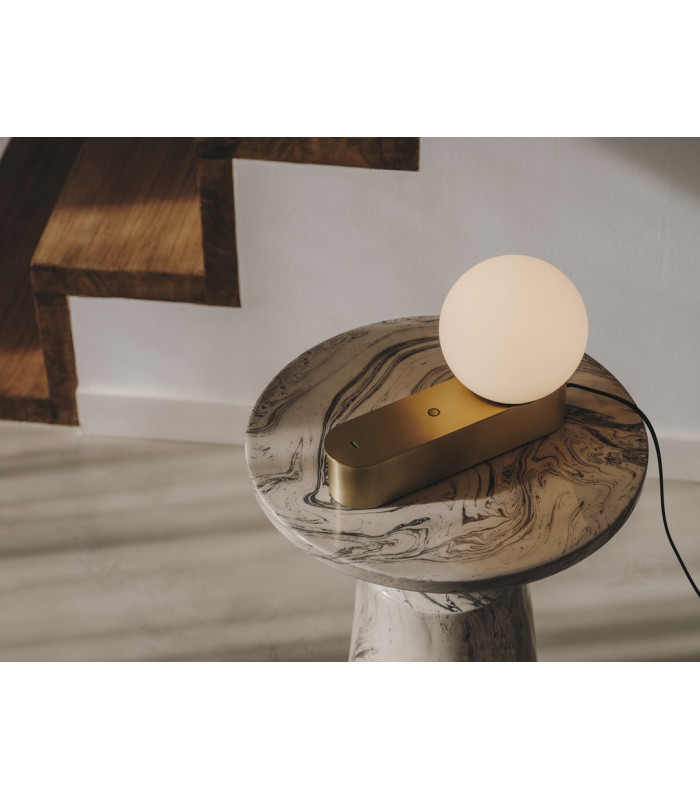 Perlina Globe Table Lamp Matte Gold LED 8.8W CCT 2700-3000-4000K Touch Dimming-3