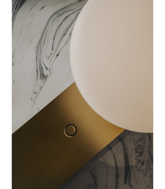 Perlina Globe Table Lamp Matte Gold LED 8.8W CCT 2700-3000-4000K Touch Dimming-4