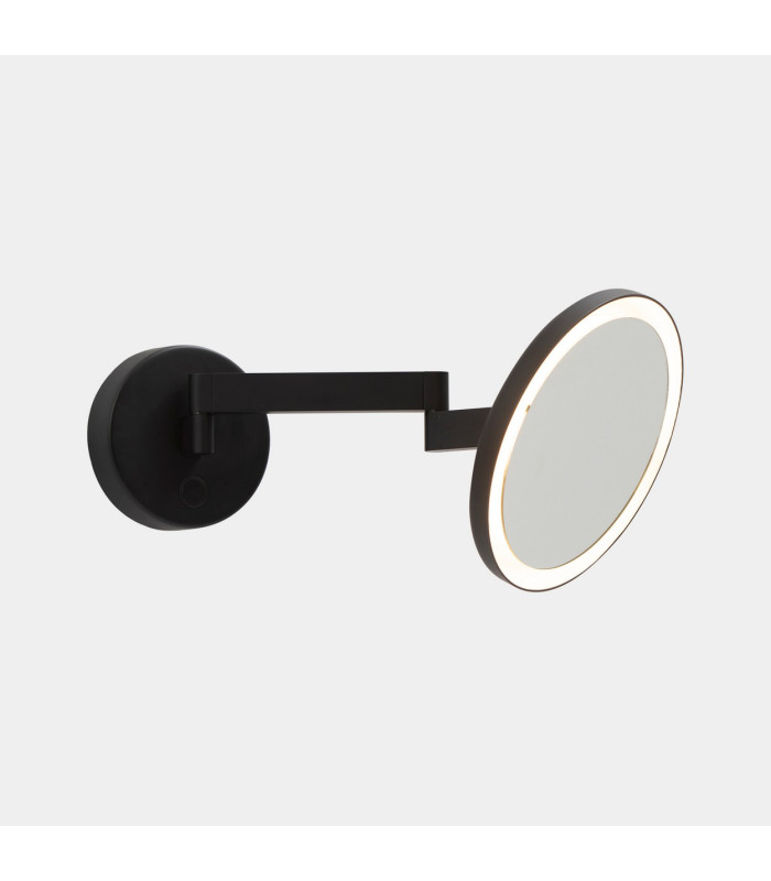 Vanity Illuminated Bathroom Mirror Black Sandblasted LED 10.5W 3000K IP44 Touch Dimming-1