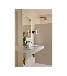 Vanity Illuminated Bathroom Mirror Black Sandblasted LED 10.5W 3000K IP44 Touch Dimming-2