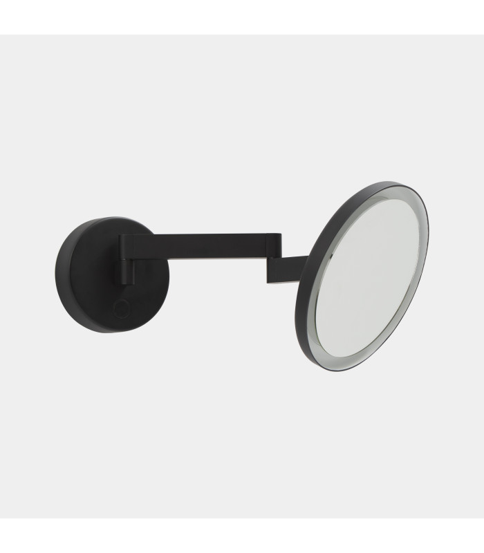 Vanity Illuminated Bathroom Mirror Black Sandblasted LED 10.5W 3000K IP44 Touch Dimming-3