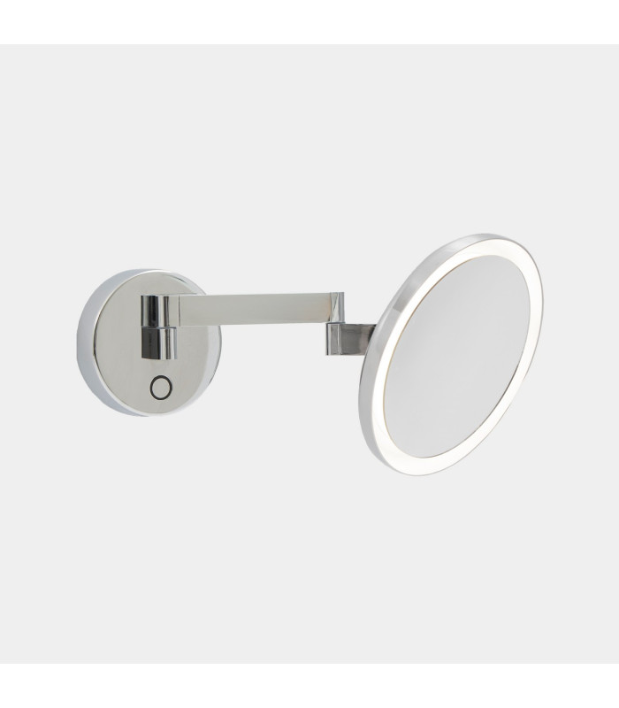 Vanity Illuminated Bathroom Mirror Chrome Sandblasted LED 10.5W 3000K IP44 Touch Dimming-1