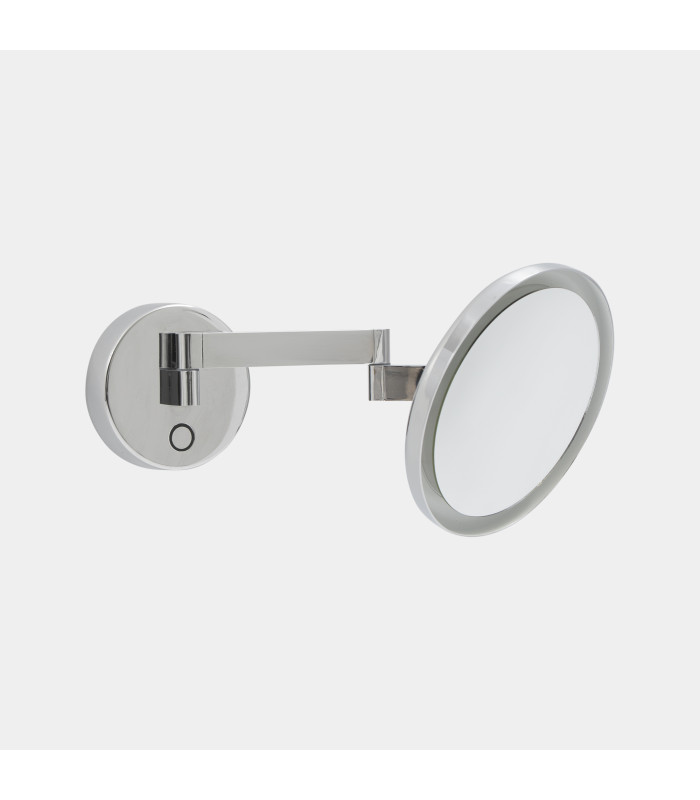 Vanity Illuminated Bathroom Mirror Chrome Sandblasted LED 10.5W 3000K IP44 Touch Dimming-2