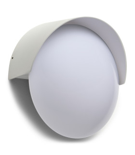 Auro Outdoor Flush Wall Lamp White Sandblasted LED 6.2W 3000K IP54 On-Off-1