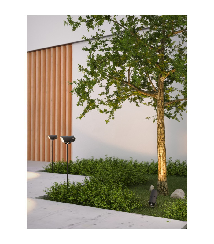 Ousia 94Cm Outdoor Spike Black GU10 8W IP65-2