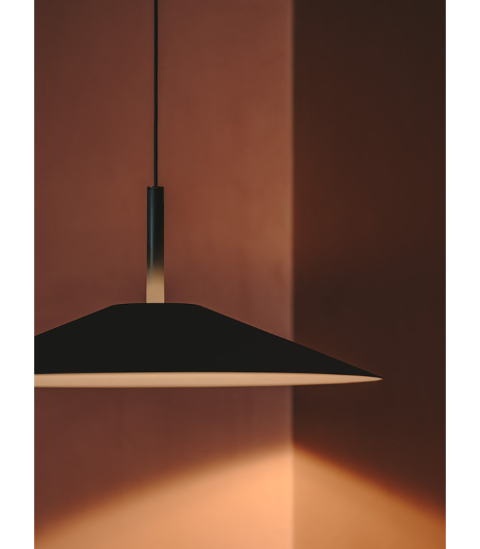 H Dome Pendant Ceiling Light Black Sandblasted LED 27.7W 2700K Dali Dimming-3