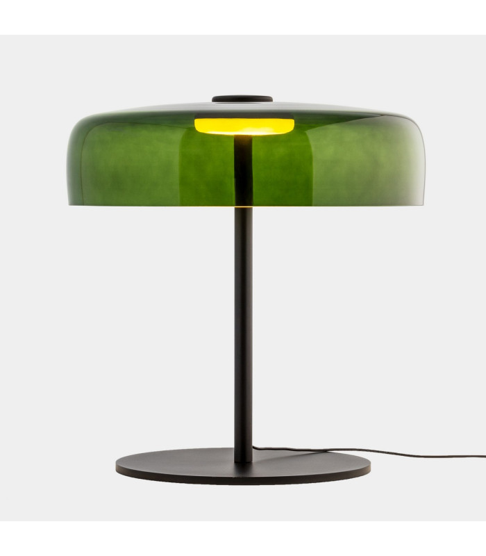Levels Single Dome 42cm Integrated LED Table Lamp Black Green 14.7W CCT 2700-3000-4000K 3 Steps Dimming-1