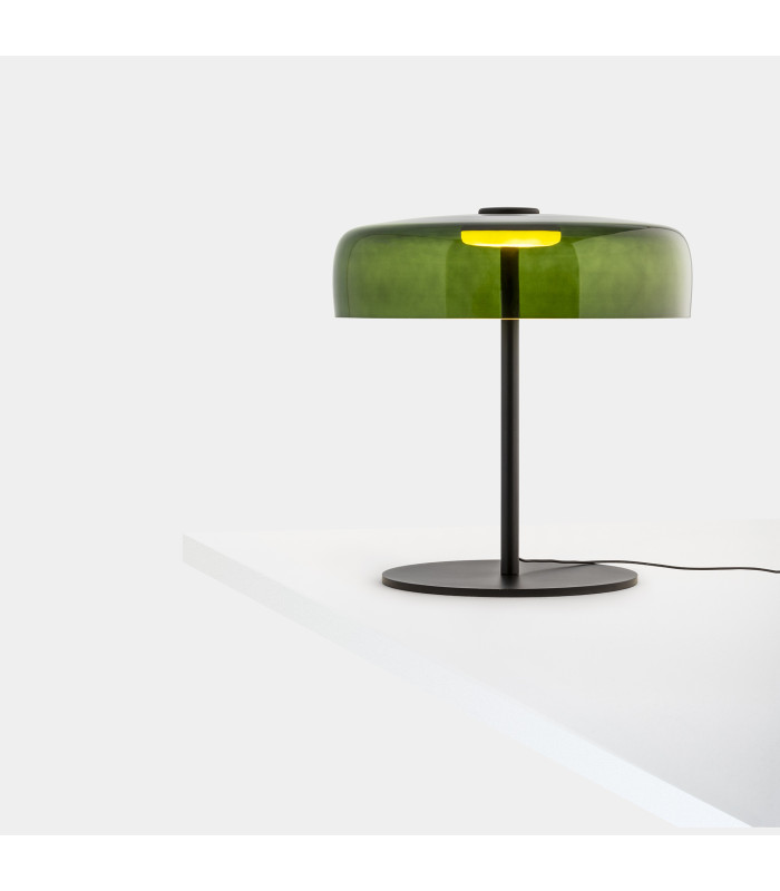 Levels Single Dome 42cm Integrated LED Table Lamp Black Green 14.7W CCT 2700-3000-4000K 3 Steps Dimming-4