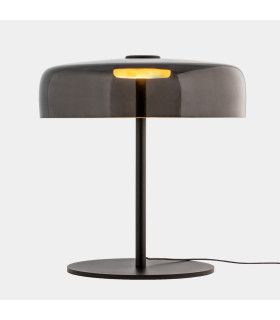 Levels Single Dome 42cm Integrated LED Table Lamp Black Fumé 14.7W CCT 2700-3000-4000K 3 Steps Dimming-1