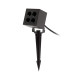 Crest Outdoor Spike Black Faceted LED 8.2W 3000K IP65 On-Off-1