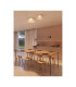 Miso 29cm Bowl Semi Flush Ceiling Light White E27 15W-2